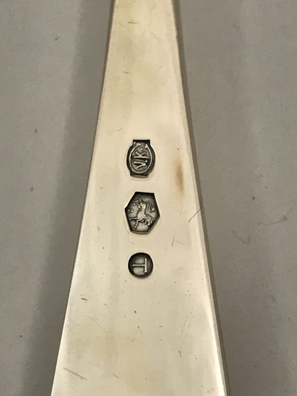 aspergeschep zilver puntfilet gerritysen en van kempen zeist 1929 k.kh.schermerhorn haarlemsche zilversmederij euro 275