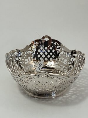 Zilver bonbonmand, presburg, Haarlem, 1939. Haarlemsche Zilversmederij K.H.Schermerhorn Haarlem