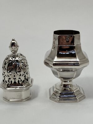 Zilver strooier, 18e eeuw, groenewegen, Haarlem, 1746, Haarlemsche Zilversmederij K.H.Schermerhorn Haarlem