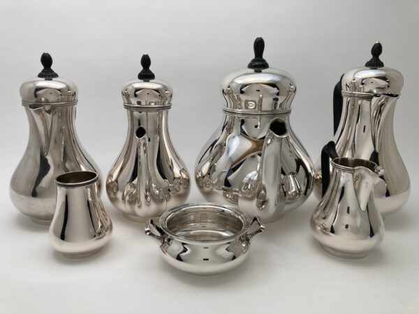 Zilver 7 delig servies, model Jacobi, Zilverfabriek Voorschoten - Afbeelding 4