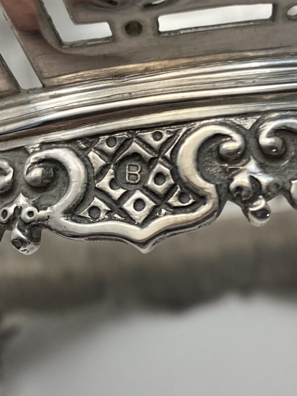 Zilver jardinière, Spoelstra, 1911, Haarlemsche Zilversmederij K.H.Schermerhorn, Haarlem