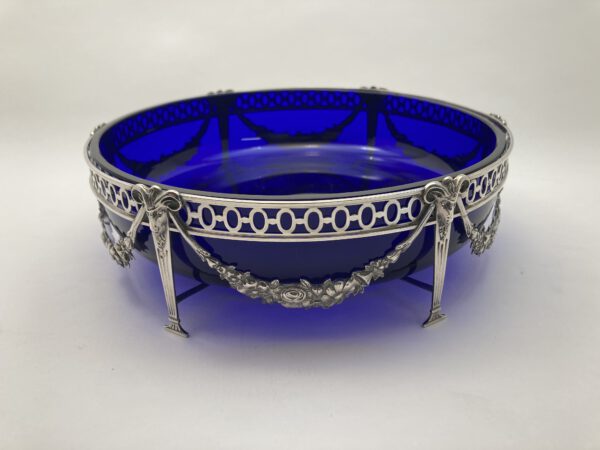 Zilver jardinierre, Zaanlandse Zilversmederij, 1917, Haarlemsche Zilversmederij K.H.Schermerhorn, Haarlem