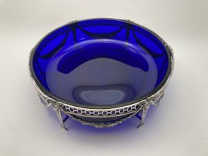 Zilver jardinierre, Zaanlandse Zilversmederij, 1917, Haarlemsche Zilversmederij K.H.Schermerhorn, Haarlem