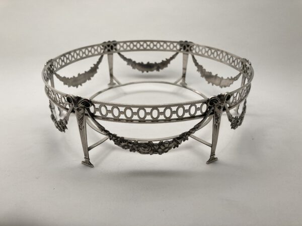 Zilver jardinierre, Zaanlandse Zilversmederij, 1917, Haarlemsche Zilversmederij K.H.Schermerhorn, Haarlem