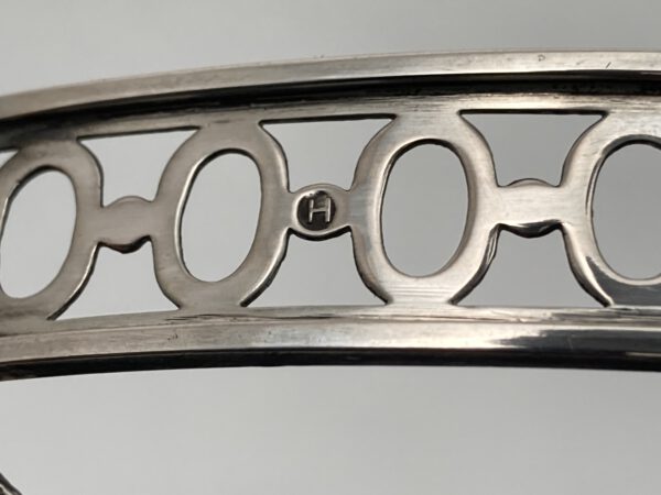 Zilver jardinierre, Zaanlandse Zilversmederij, 1917, Haarlemsche Zilversmederij K.H.Schermerhorn, Haarlem