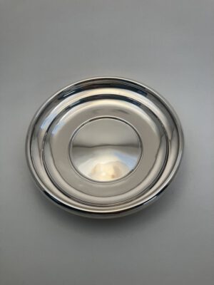 Zilver art-de o schaal, Zilverfabriek Voorschoten 1933, Haarlemsche Zilversmederij K.H.Schermerhorn, Haarlem
