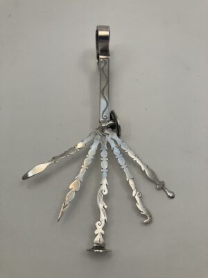 Zilver pijpgarnituur, 18e eeuw, Haarlemsche Zilversmederij K.H.Schermerhorn, Haarlem
