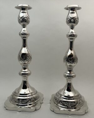 zilver kandelaars, haarlemsche zilversmederij k.H.schermerhorn