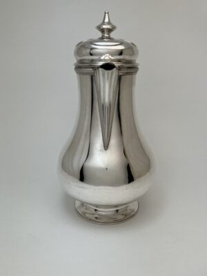 Zilver koffiepot. van Grasstek, Amsterdam, 1860, Haarlemsche Zilversmederij K.H.Schermerhorn, Haarlem