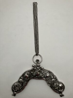 Zilver tasbeugel, Meppel, 18e eeuw, W.v.d. Wolde, 1771, zilver, Haarlemsche Zilversmederij K.H.Schermerhorn, Haarlem