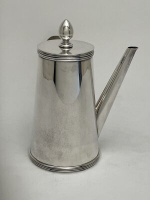 Zilver koffiepot, Bonebakker, Amsterdam, 1917, Haarlemsche Zilversmedeij K.H.Schermerhorn, Haarlem