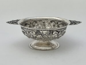Zilver brandewijnkom, Hooijkaas Schoonhoven, 1912, Haarlemsche Zilversmederij K.H.Schermerhorn Haarlem