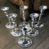 set van 6 kandelaars empire amsterdam 1807 Haarlemsche Zilversmederij K.H.Schermerhorn te Haarlem