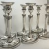 set van 6 kandelaars empire amsterdam 1807 Haarlemsche Zilversmederij K.H.Schermerhorn te Haarlem