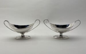 Set zilver zoutbakjes, Haarlemsche Zilversmederij K.H. Schermerhorn, Haarlem